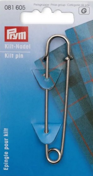 Kiltnadel 76mm, silberfarben